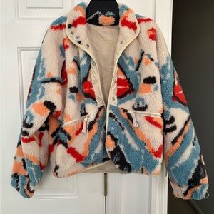 FP Movement by Free People Abstract Teddy Jacket